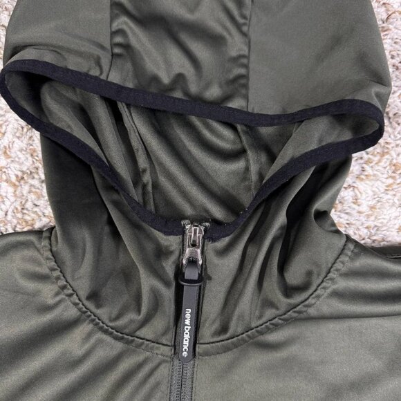 New Balance Men's Performance Hoodie – Olive Green, Size S RN130893 - Picture 6 of 16